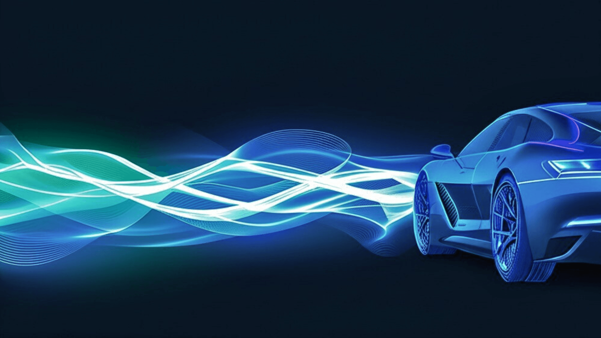 Car with flowing design